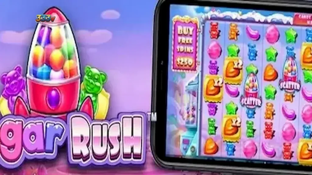 Tampilan visual cerah dan penuh permen dari slot Sugar Rush